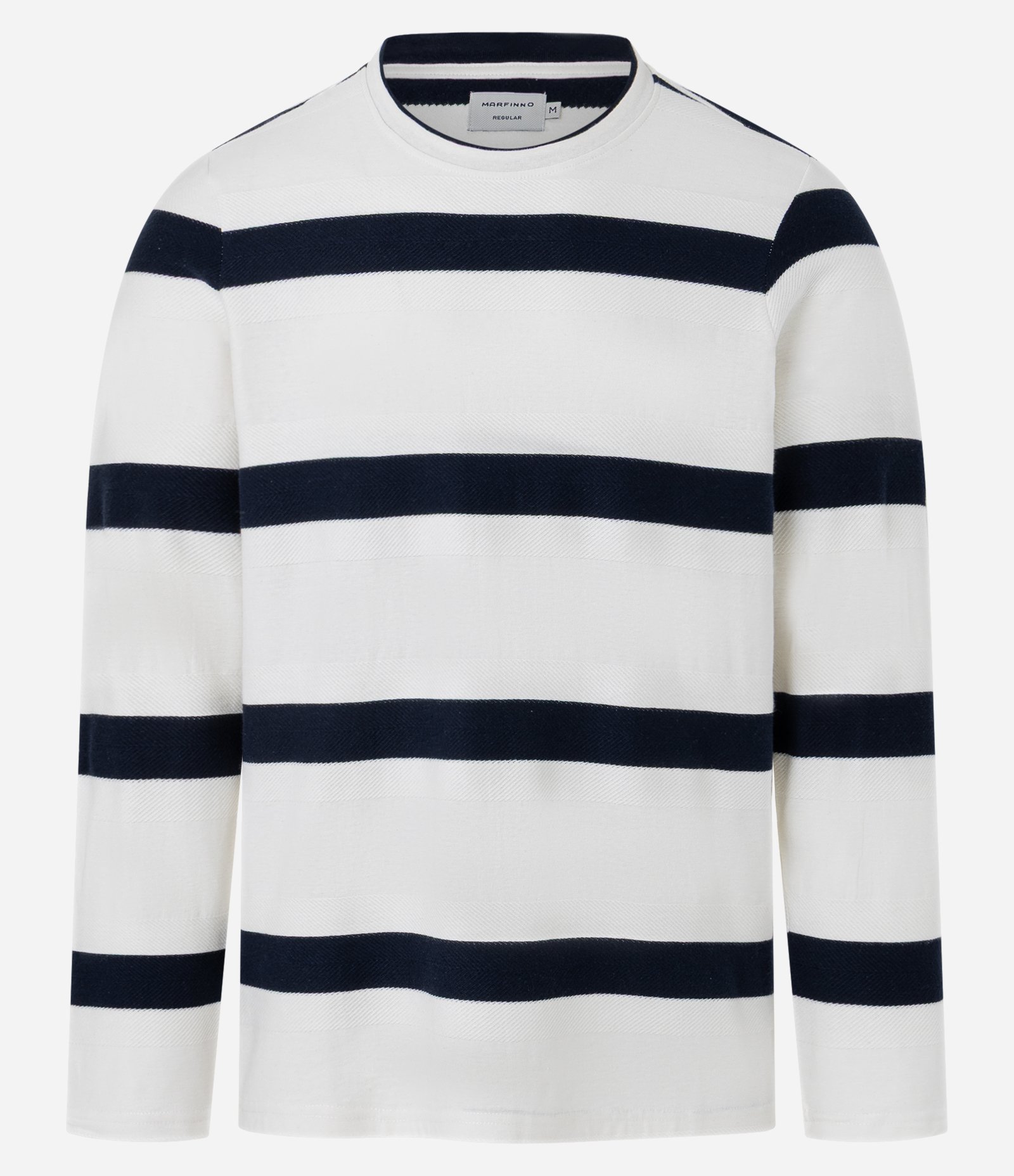 Camiseta em Algodão com Estampa Listrada Off White 5