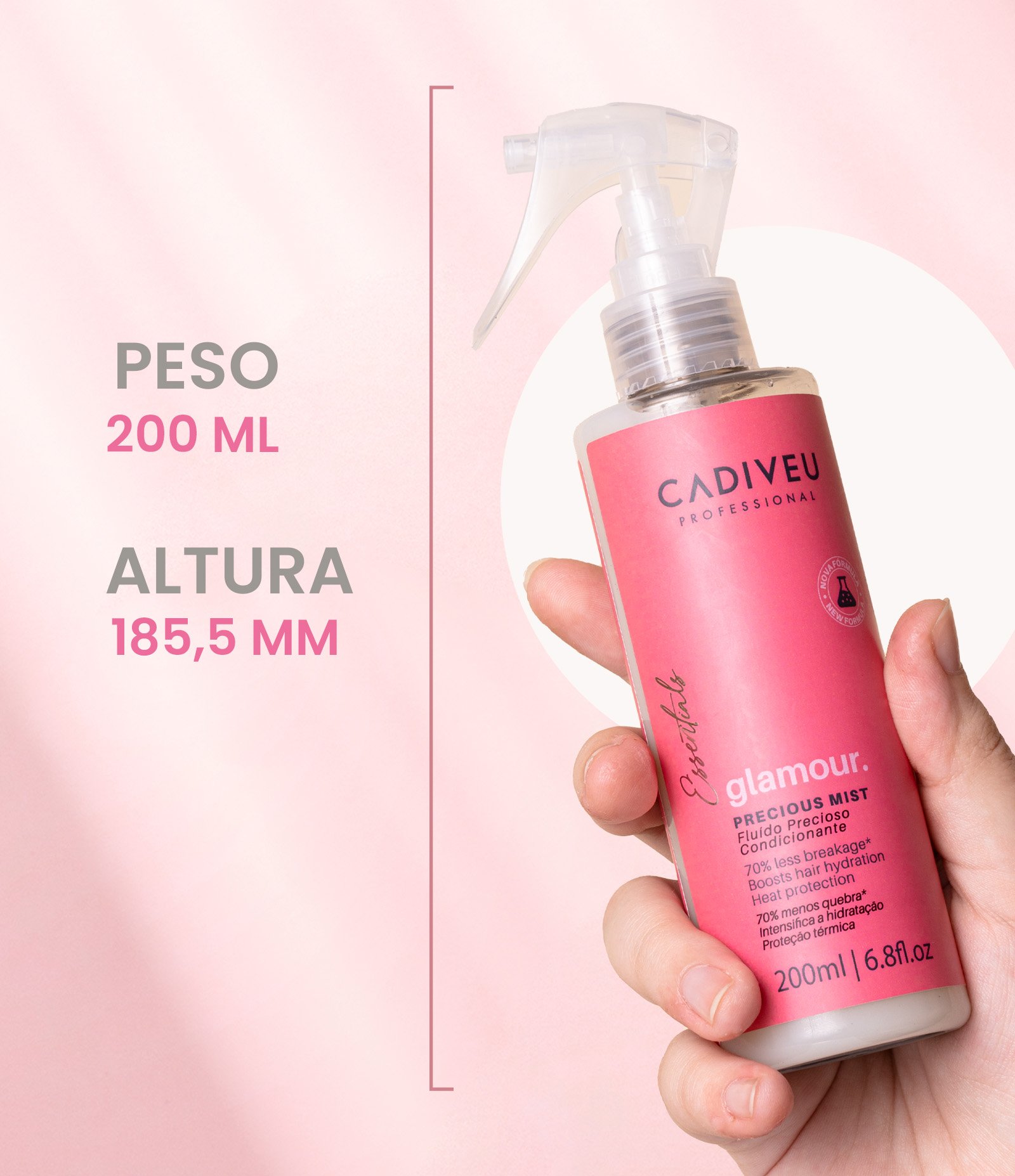 Leave in Capilar Fluído Preciso Glamour Cadivel Professional Cadiveu 200ml 10