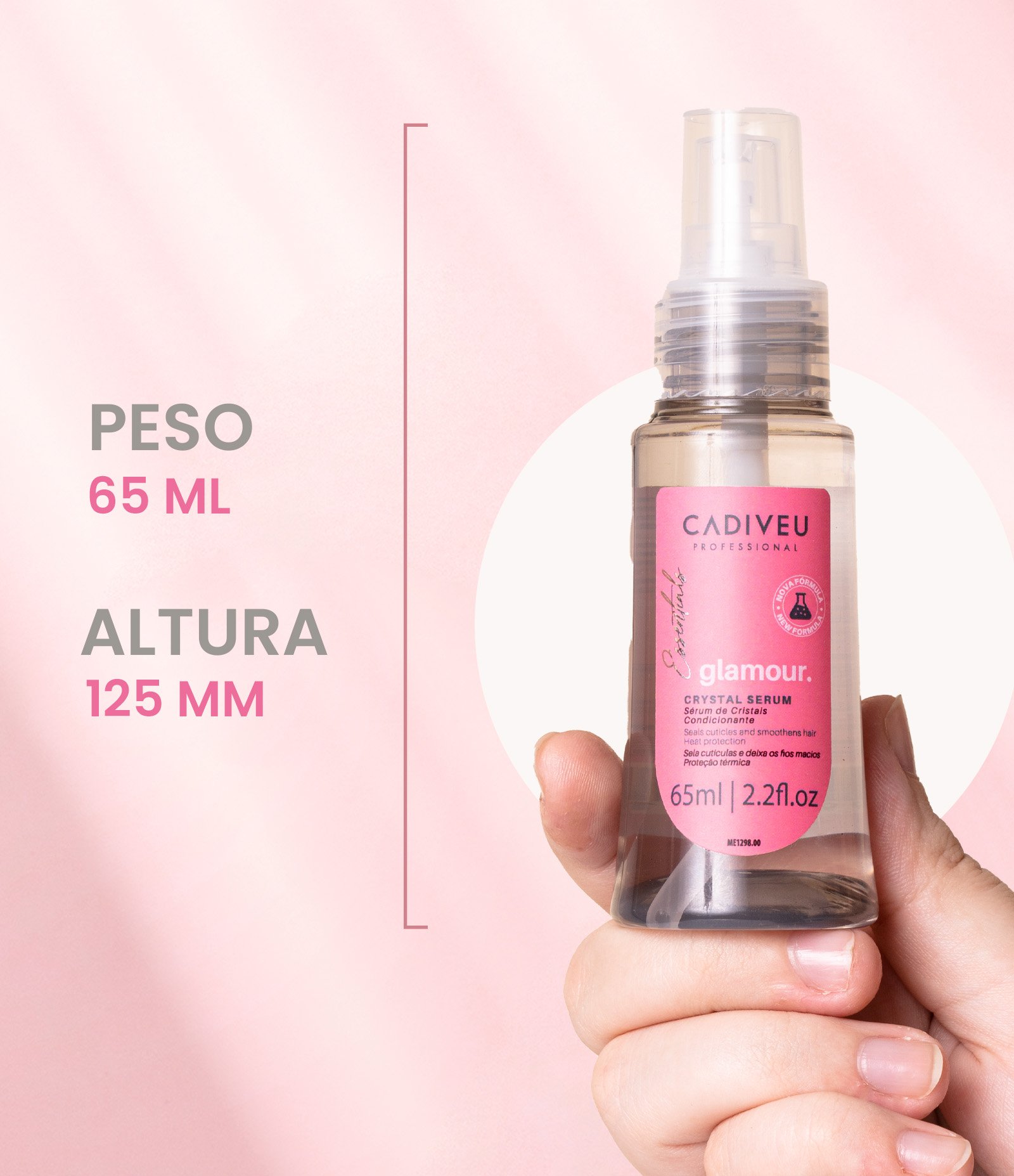 Leave in Capilar Serum de Cristais Glamour Cadiveu Professional 65ml 10