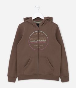 Jaqueta Moletom Infantil com Estampa South Coast - Tam 5 a 14 anos