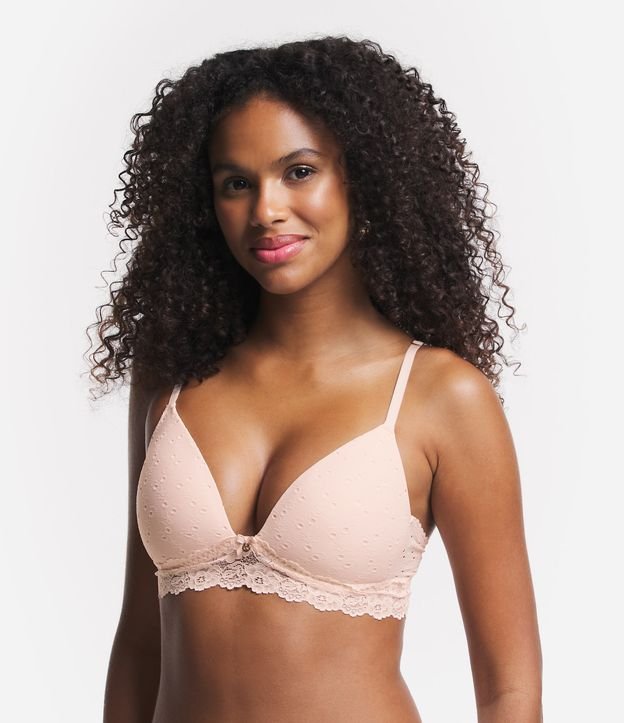 Soutien bralette triangular renda branco, Outlet Sutiãs