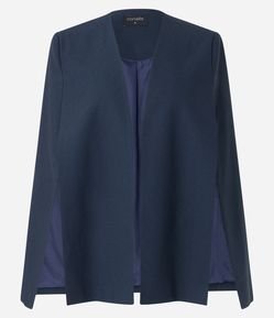 Blazer Alfaiatado com Abertura Estilo Capa