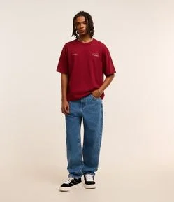 Calça Baggy em Jeans Vintage