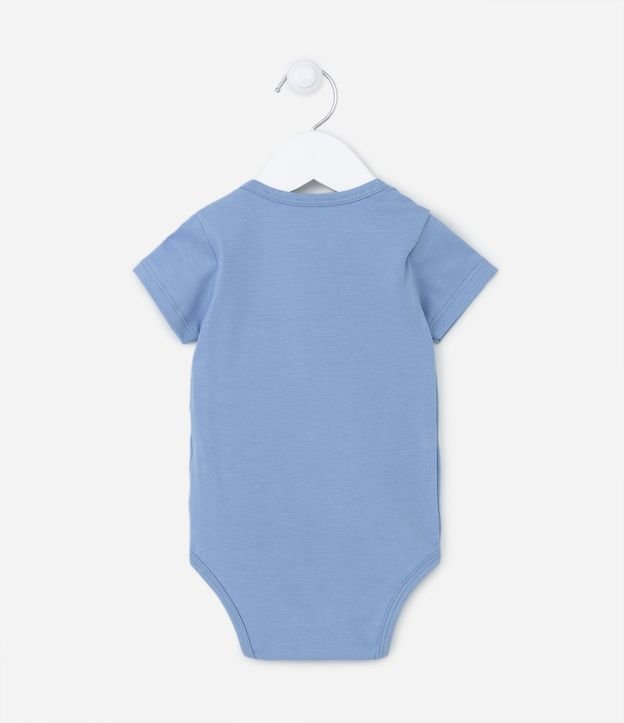 Body Infantil com Estampa de Bichinhos - Tam 0 a 18 meses Azul 2