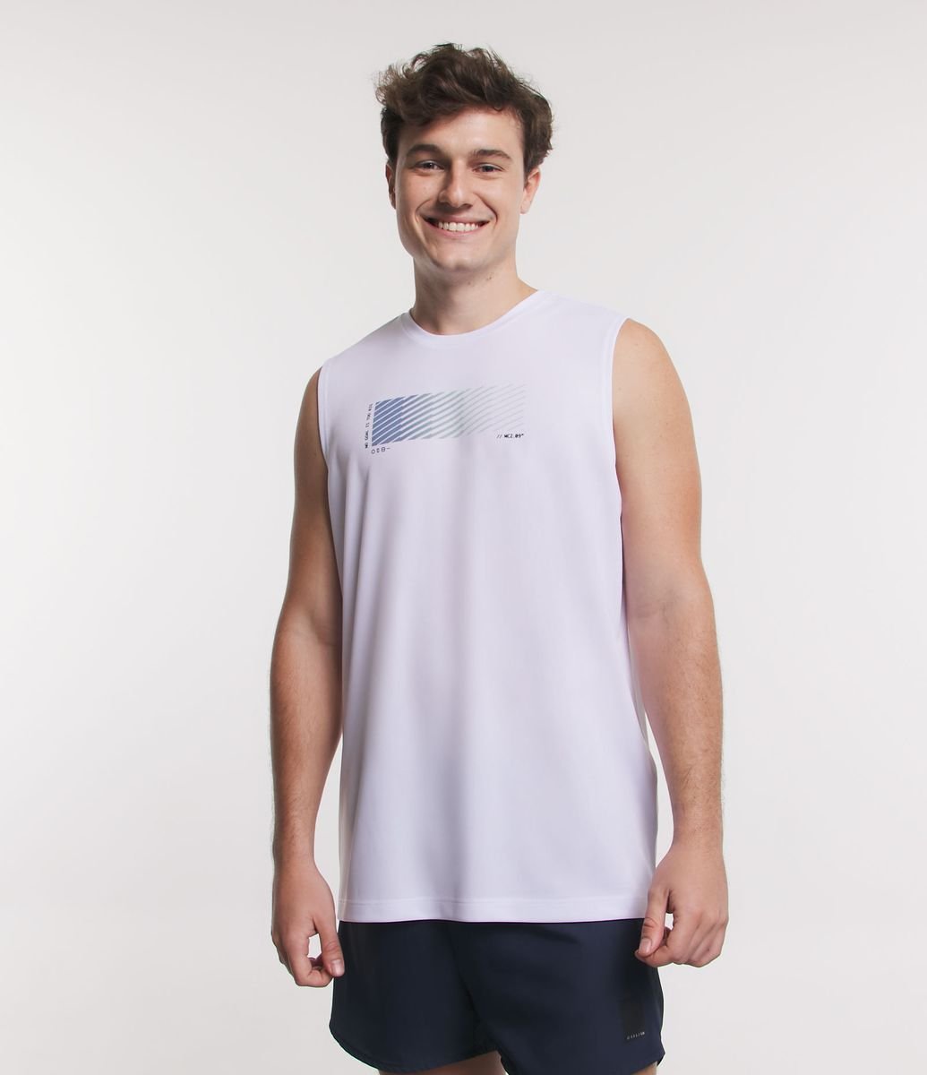 Camiseta Regata Machão Dry Fit Academia Masculina Fitness - VISTA BASICS