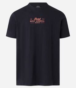Camiseta Comfort em Meia Malha com Estampa Built America Route 66