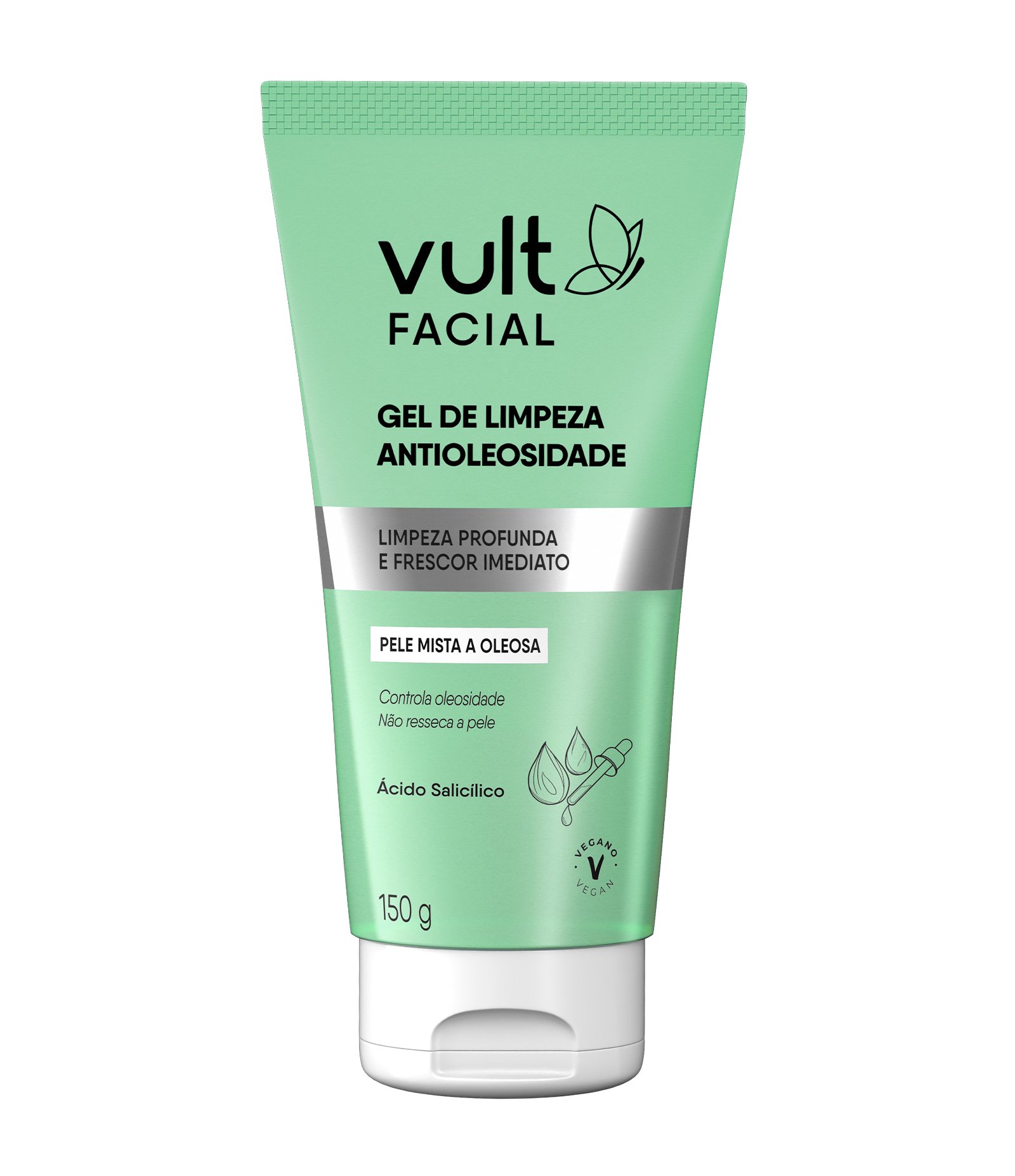 Gel de Limpeza Facial Antioleosidade Vult 150g 1