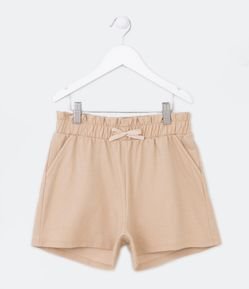 Short Clochard Infantil em Meia Malha com Cintura Elástica - Tam 5 a 14 anos