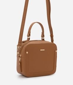 Bolsa Camera Bag em PU com Alça Transversal Removível