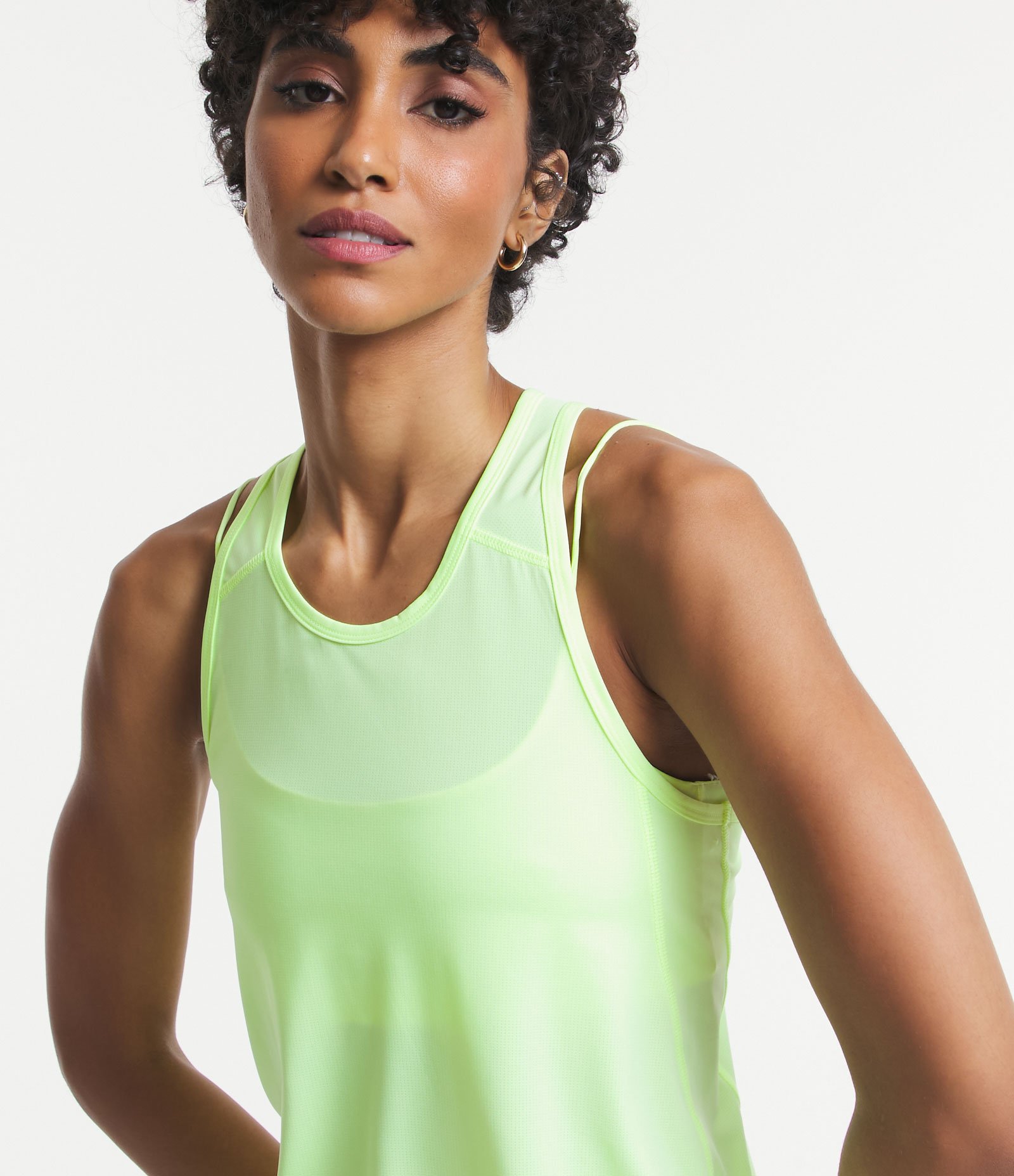 Regata Nadador Esportiva Alongada em Microfibra Verde 4