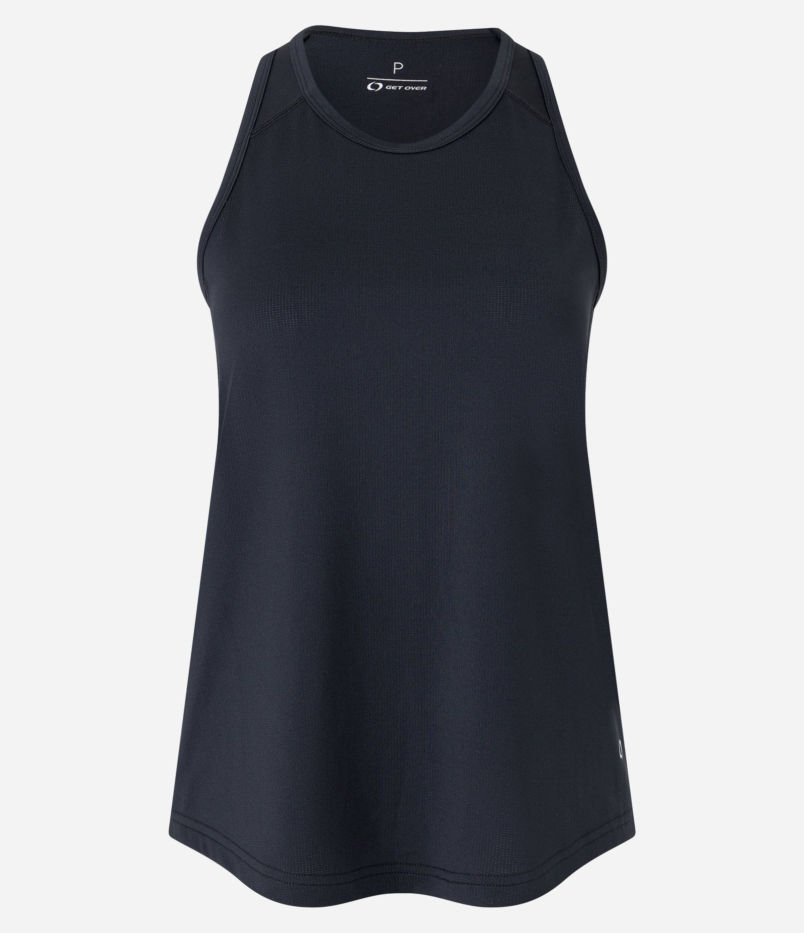 Regata Nadador Esportiva Alongada em Microfibra Preto 1