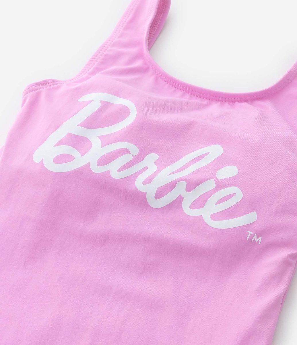 Conjunto Infantil Estampado Manga Curta Barbie Tam 4 a 10