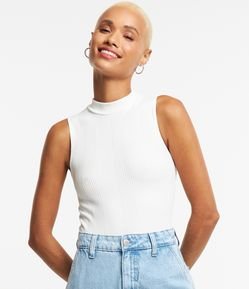 Body em Poliamida Seamless com Decote Halter