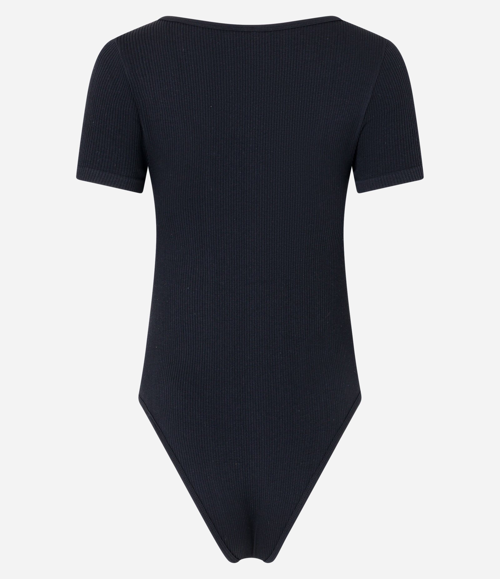 Body em Poliamida Texturizada e com Decote Quadrado Preto 9