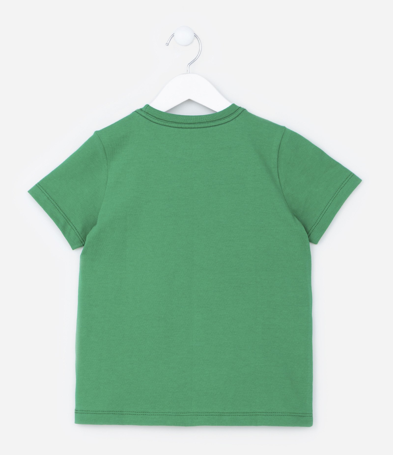 Camiseta Infantil em Meia Malha com Estampa do Yoshi - Tam  3 a 10 Anos Verde 2