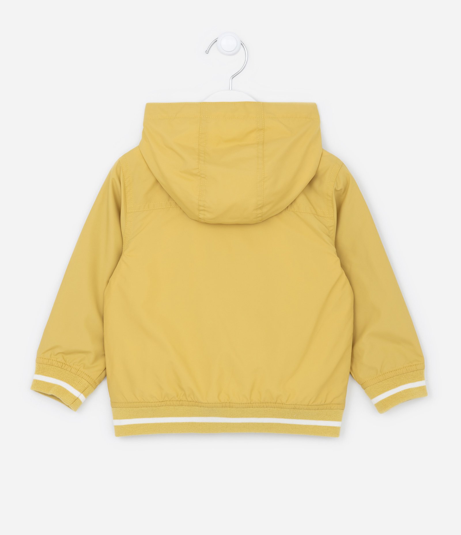Jaqueta Quebra Vento Infantil em Microfibra - Tam 1 a 5 anos Amarelo 2