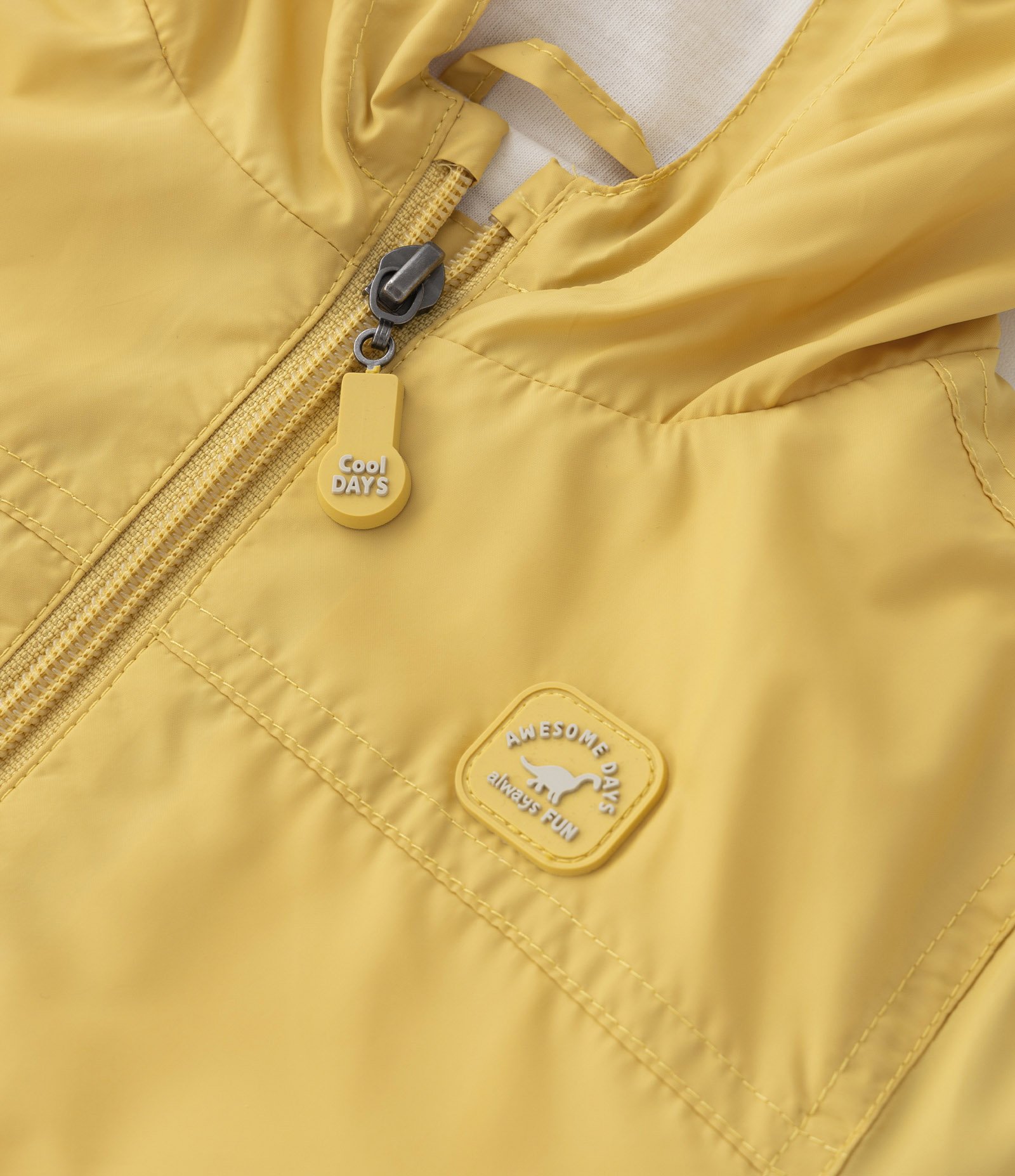 Jaqueta Quebra Vento Infantil em Microfibra - Tam 1 a 5 anos Amarelo 5