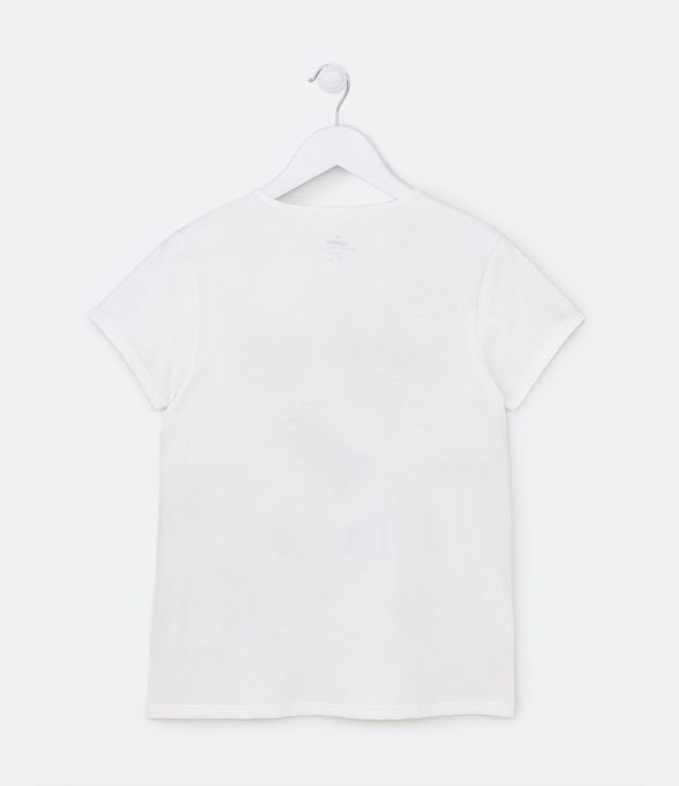 Camiseta Infantil com Estampa Sweet Girl - Tam 5 a 14 Anos Branco 2