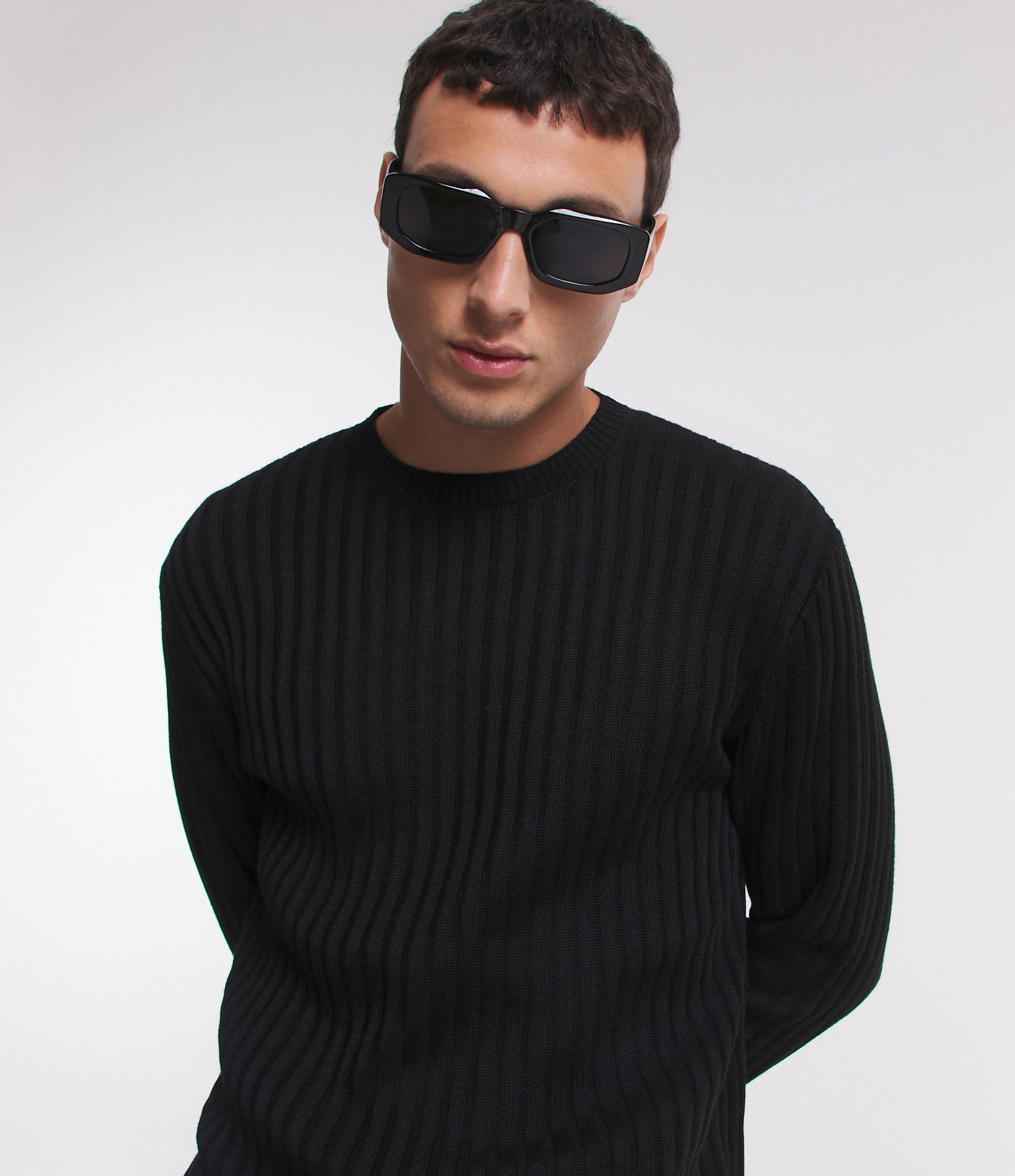 Suéter Slim em Tricô com Textura Canelada 3