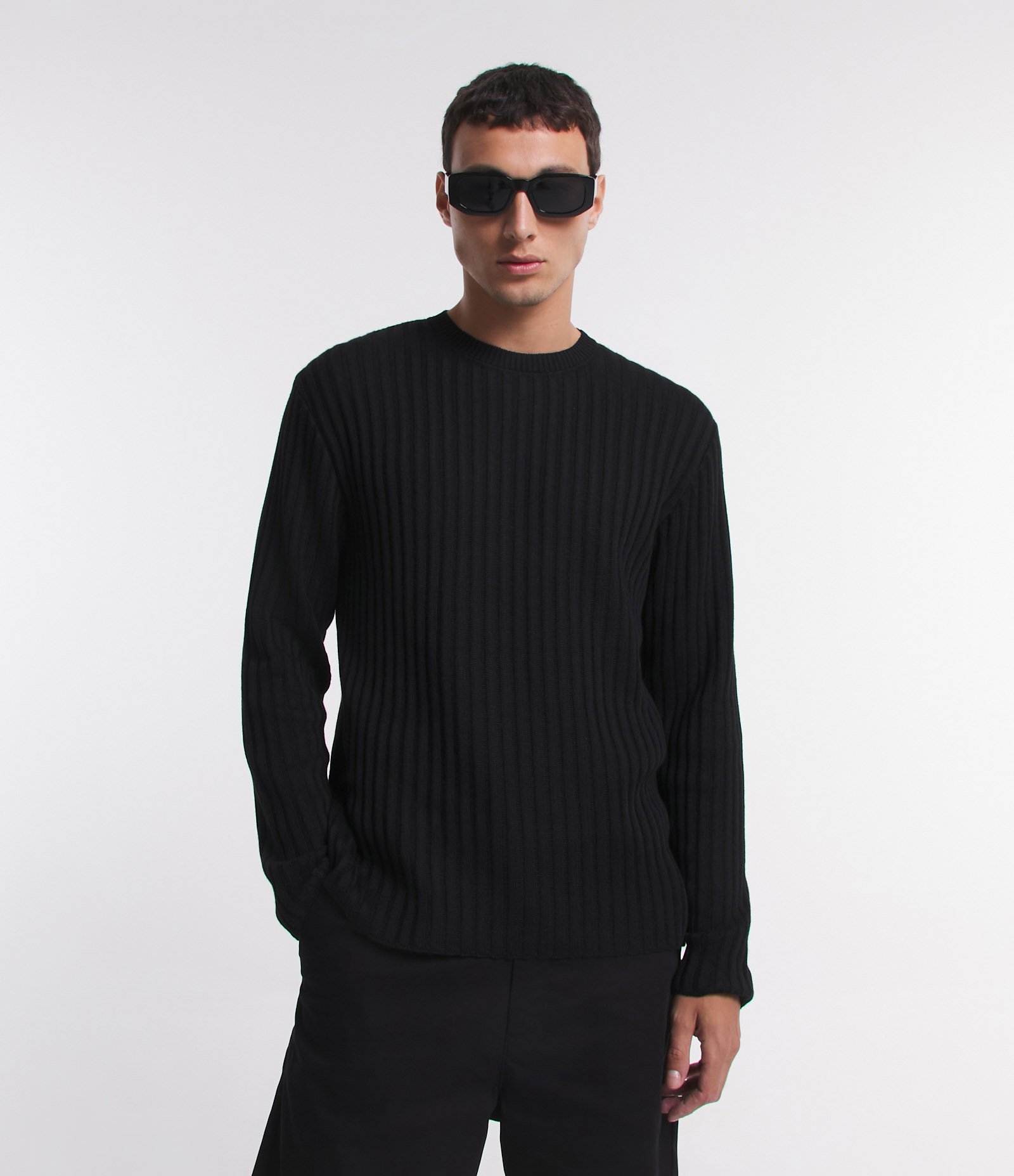 Suéter Slim em Tricô com Textura Canelada 4