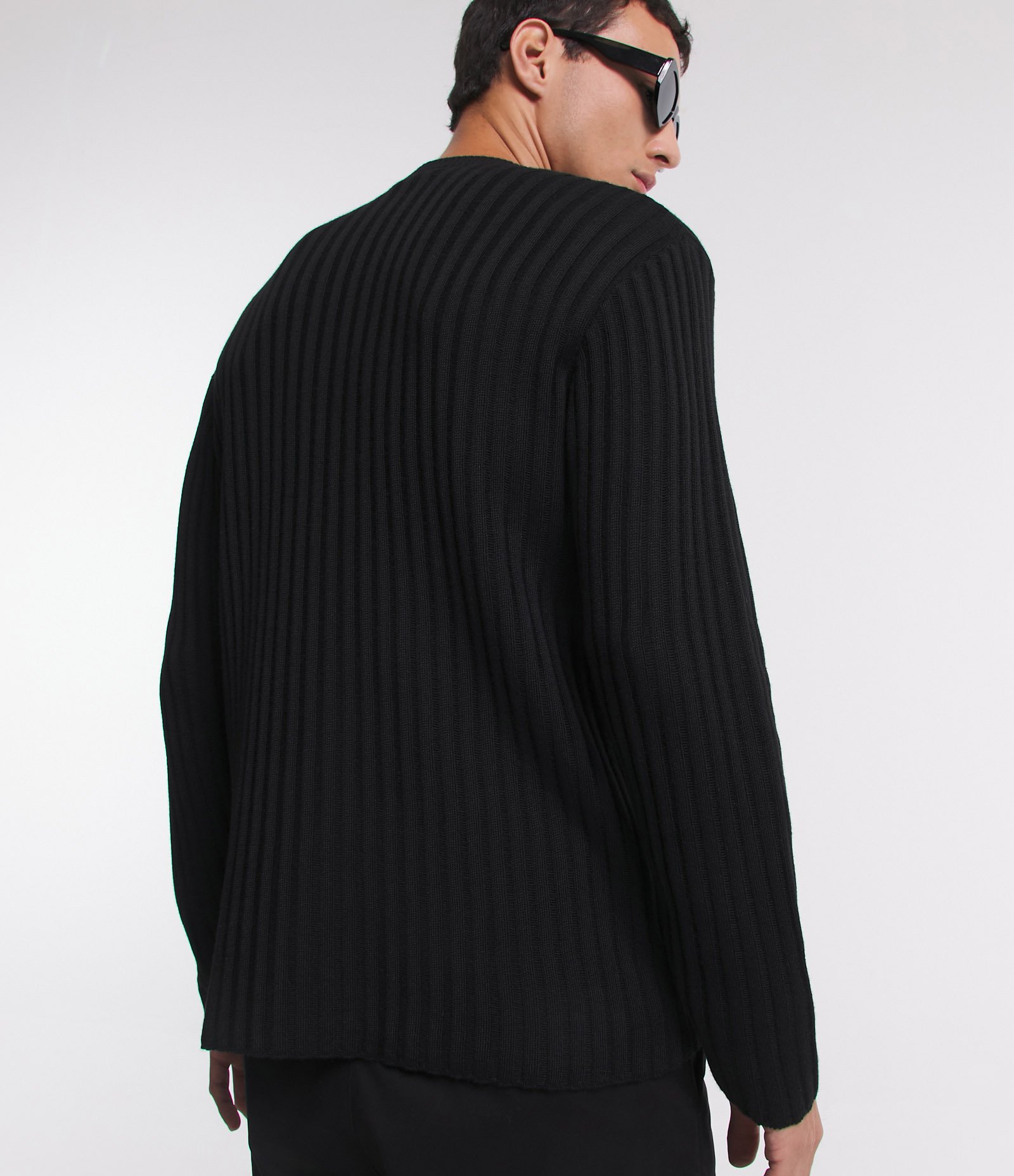 Suéter Slim em Tricô com Textura Canelada 6