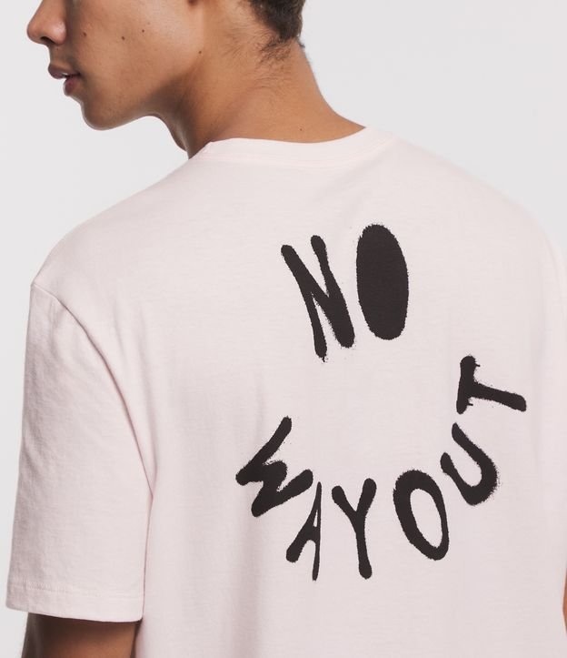 Camiseta Comfort em Algodão com Lettering Never Stop Rock N' Roll
