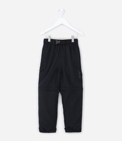 Calça Jogger Infantil que Vira Bermuda com Bolsos Táticos - Tam 5 a 14 anos