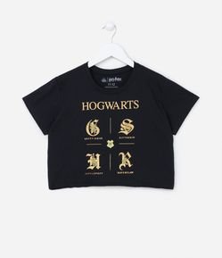 Body bebê roupa nenê Hogwarts símbolo preto Harry Potter