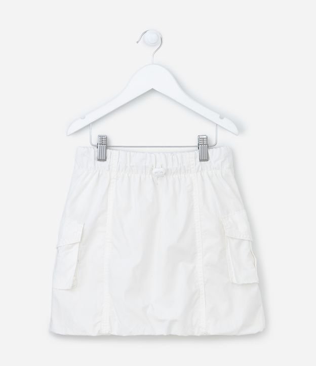 Saia Parachute com Bolsos Grandes Laterais - Tam 5 a 14 Anos