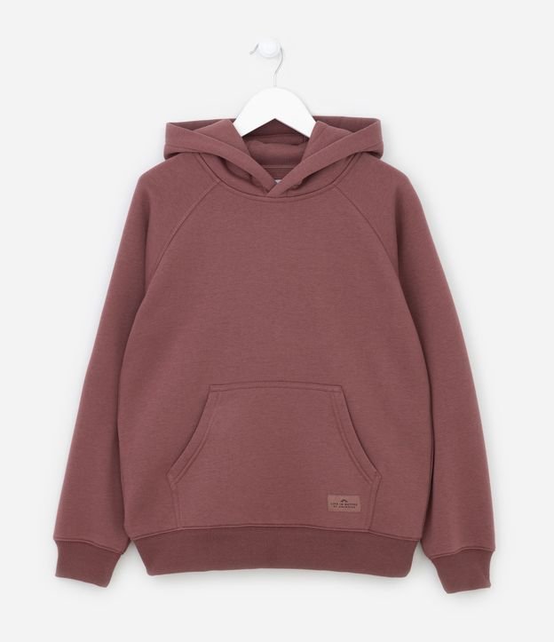 Blusão Infantil em Moletom com Capuz e Bolso Canguru - Tma 5 a 14 anos