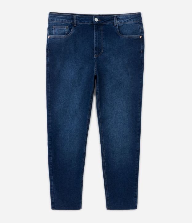 Calça Mom Jeans com Tachinhas Laterais Curve & Plus Size Azul 6