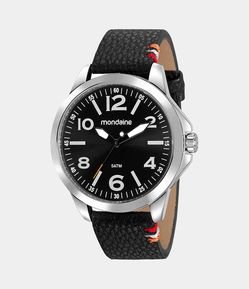 Kit Relógio Mondaine Masculino com Pulseira em Couro e Caixa em Metal 99411G0MVNH1KH