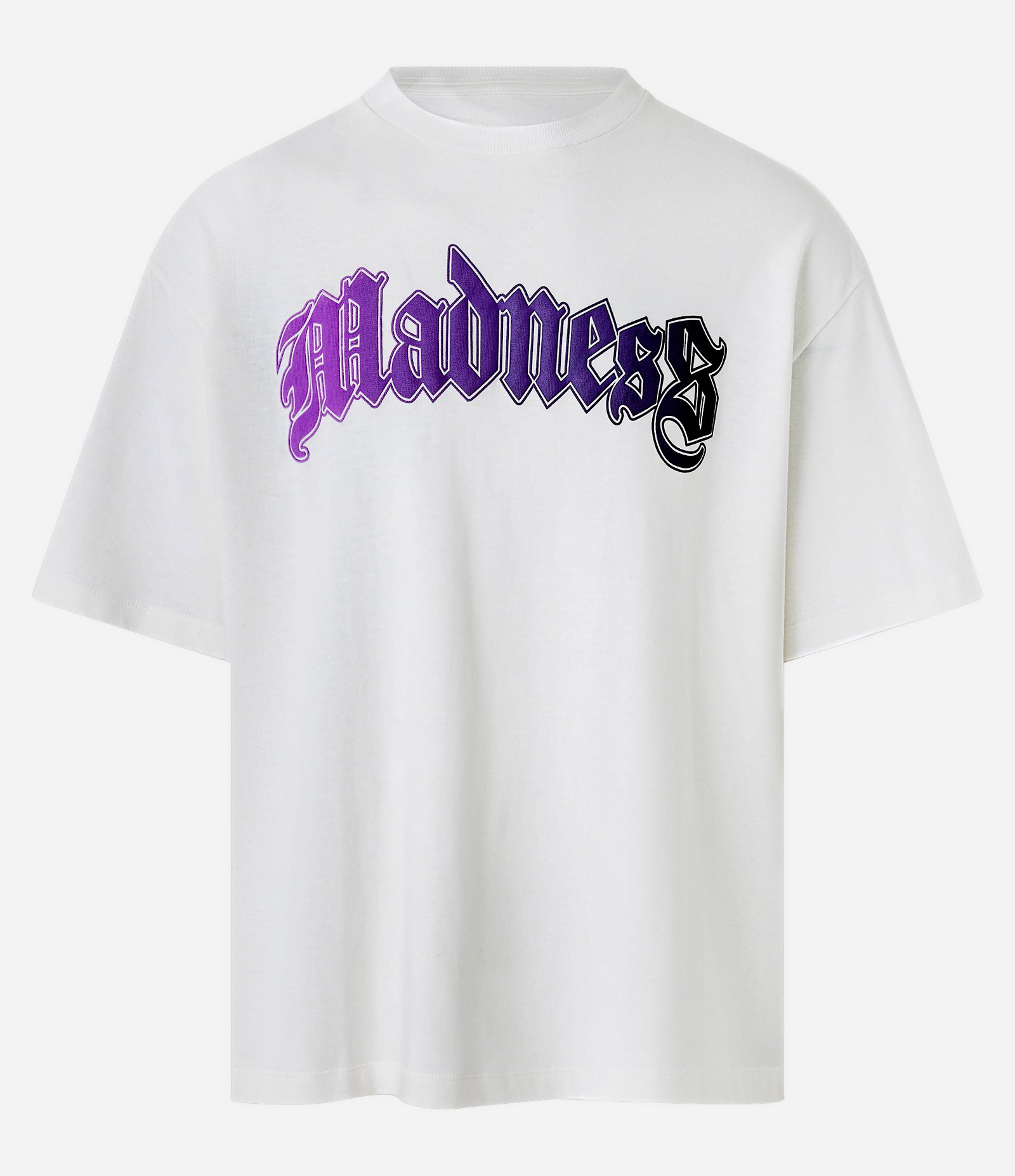 Camiseta Boxy em Algodão com Madness Degradê em Relevo Branco 5