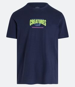 Camiseta Comfort com Estampa Creatures Club
