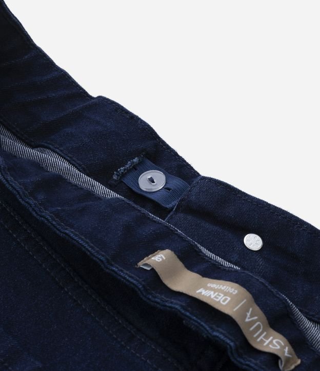 Short Cintura Alta em Jeans com Bolsos Curve & Plus Size Azul 8