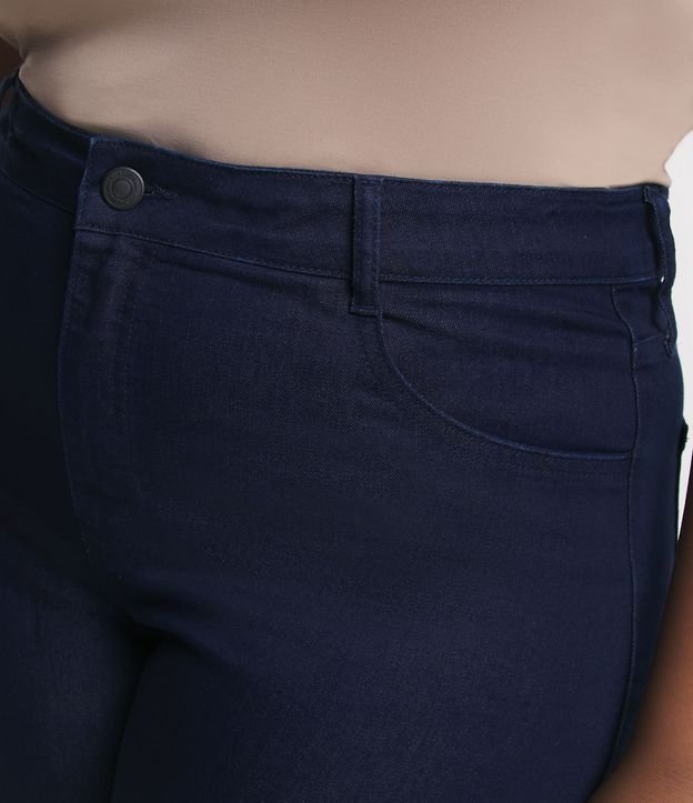 Short Cintura Alta em Jeans com Bolsos Curve & Plus Size Azul 4