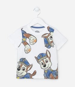Camiseta Infantil com Estampa do Chase Patrulha Canina - Tam 2 a 5 anos