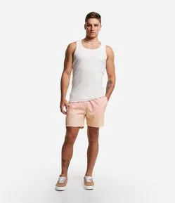 Bermuda de Banho em Microfibra com Estampa Degradê