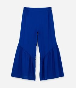 Calça Pantalona com Linho e Assimetria Curve & Plus Size