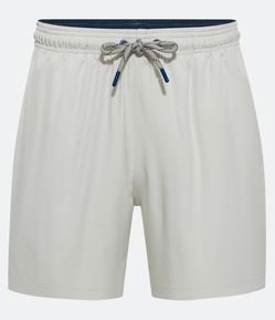 Bermuda de Banho com Cós Elástico e Cordão