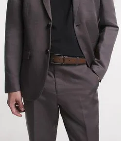 Cinto Básico Reversível com Fivela Quadrada