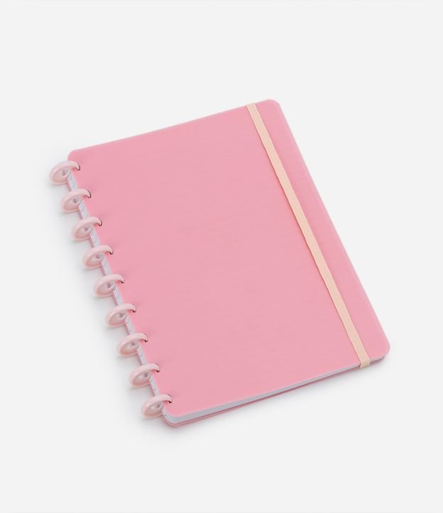 Caderno com Folhas Pautadas e Espiral de Corações 96pgs