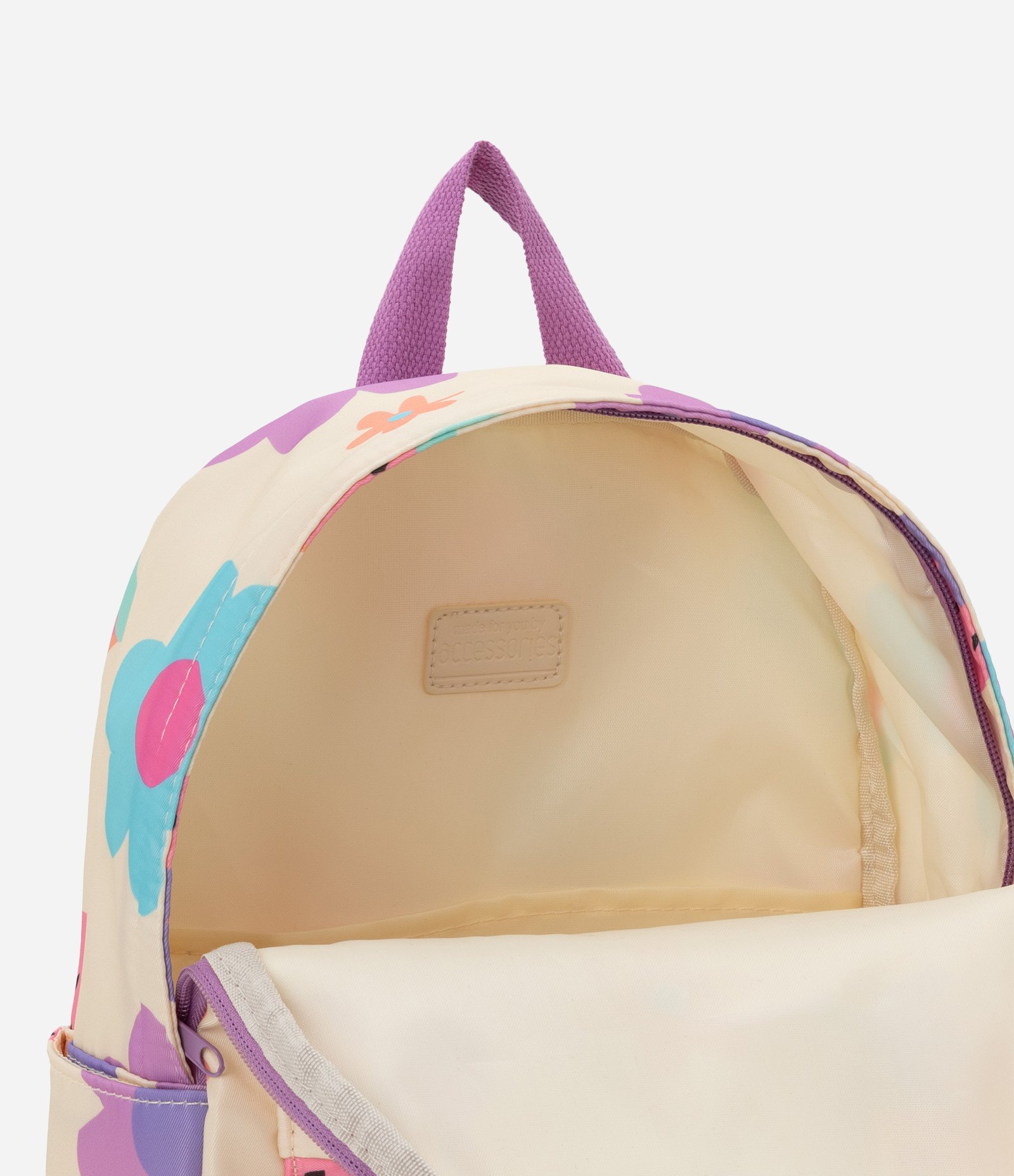 Mochila Infantil com Estampa de Frutinhas Bege 3