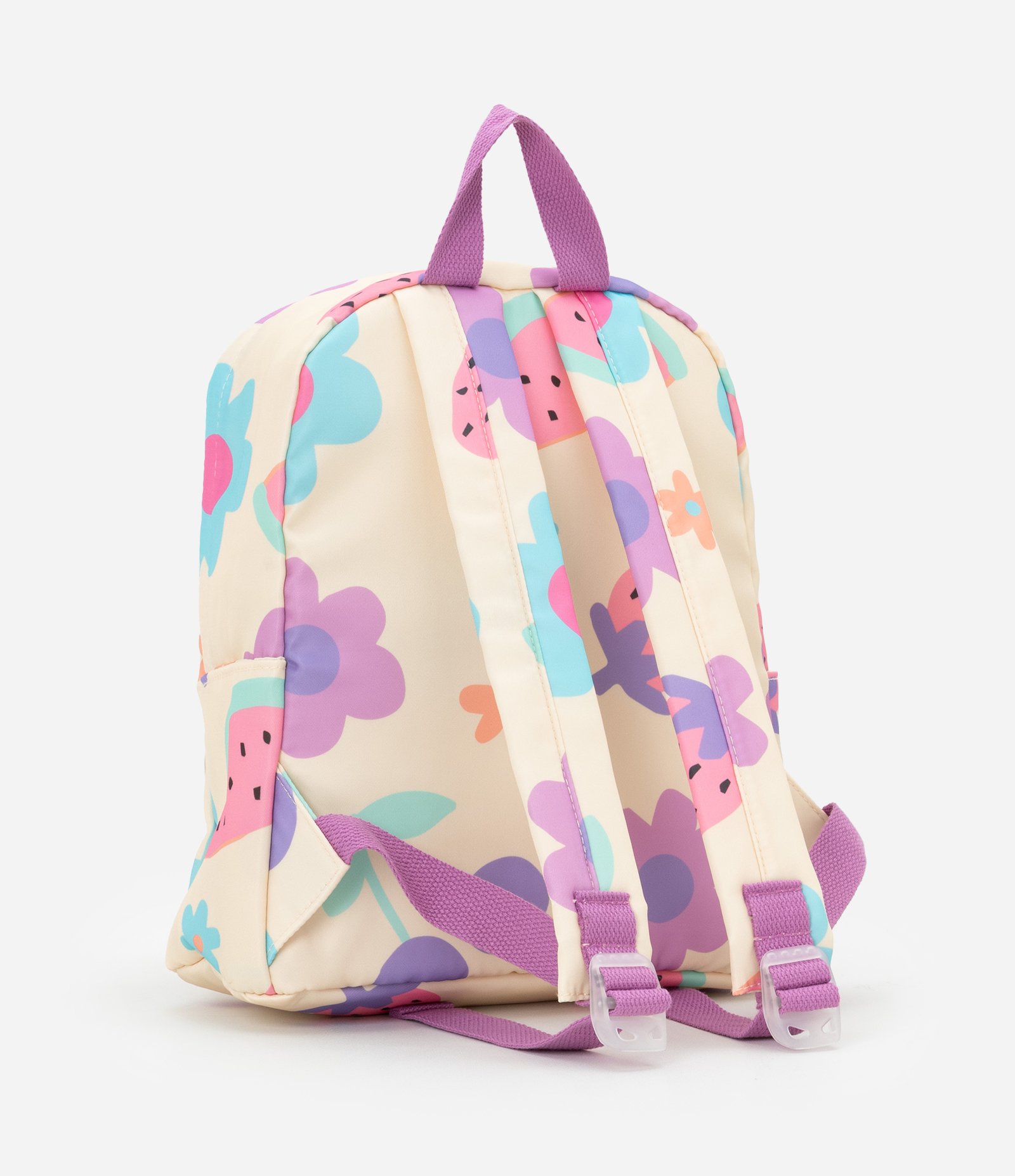 Mochila Infantil com Estampa de Frutinhas Bege 5