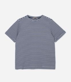 Blusa em Ribana com Estampa Listrada Curve & Plus Size