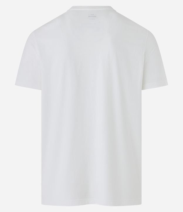Camiseta Regular em Meia Malha com Lettering Gótico Off White 6
