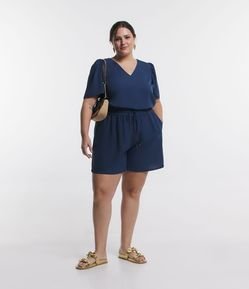 Short em Crepe com Amarração e Bolsos Curve & Plus Size