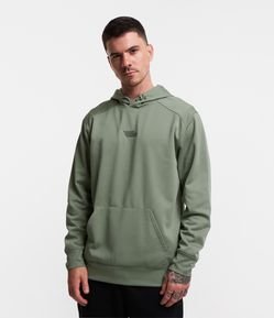 Blusão Esportivo em Helanca com Capuz e Estampa em Lettering