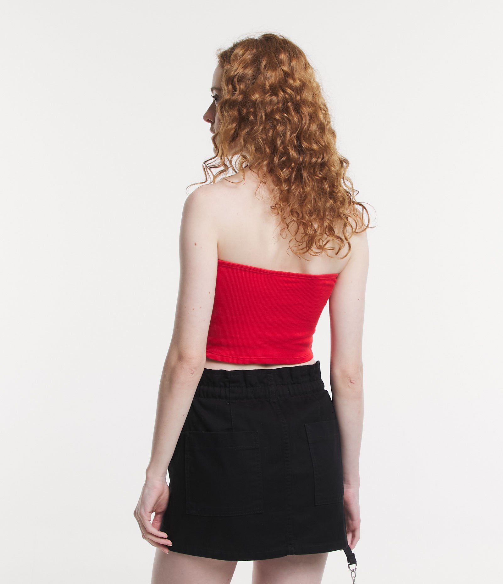Blusa Tomara que Caia em Ribana com Textura Canelada Vermelho 3