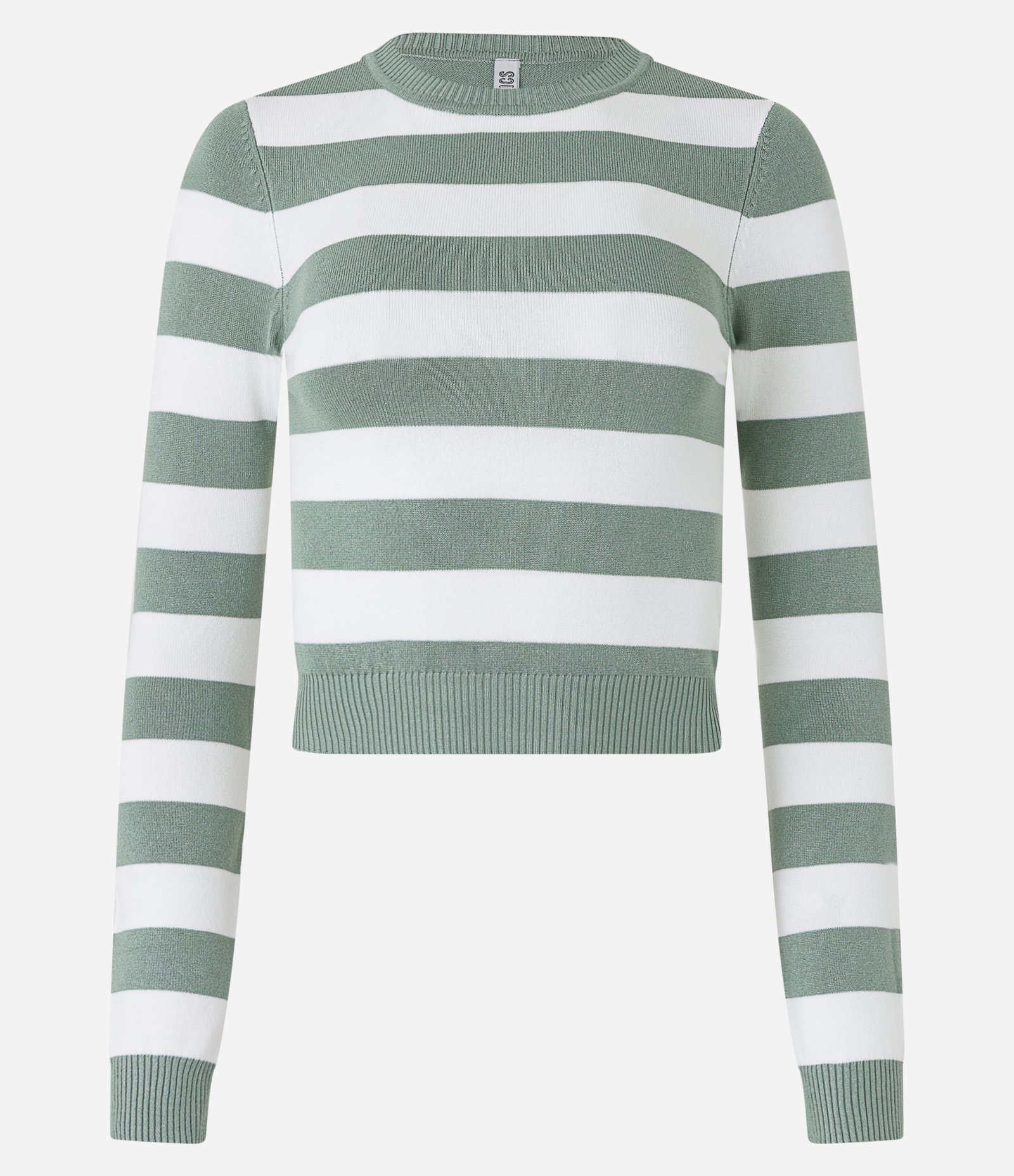 Blusa em Viscose Listrado com Punhos e Barra Canelada 5